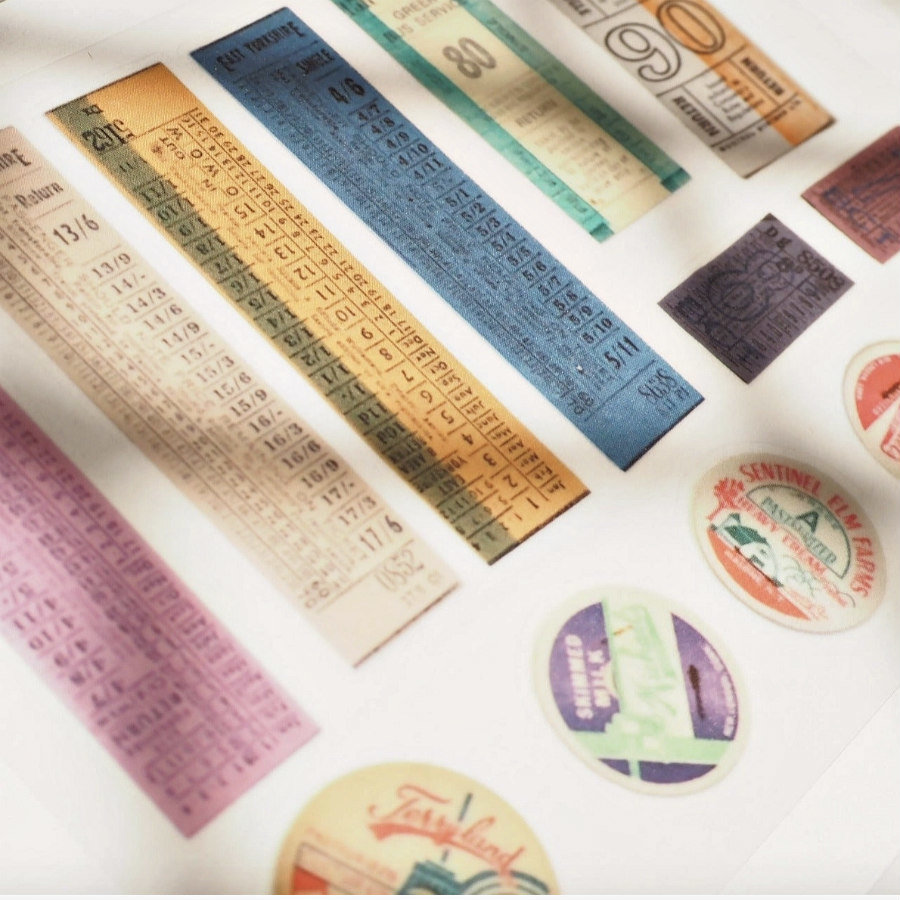 Little Forest Shop Rub-Ons: Transport Tickets