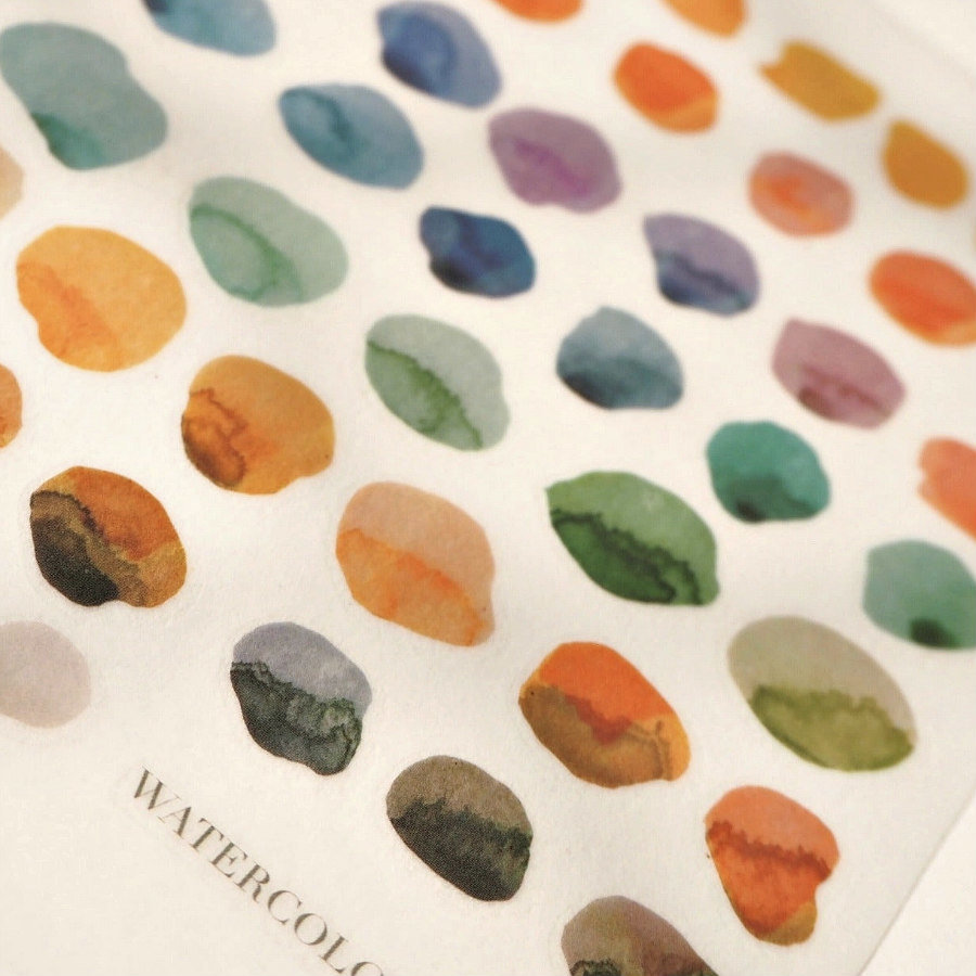 Little Forest Shop Rub-Ons: Watercolour Swatches