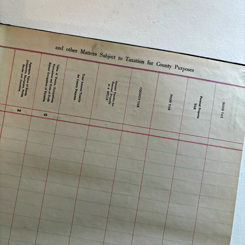 SOLD: Vintage JUMBO Unused Ledger Book- Slight Curve in Cover