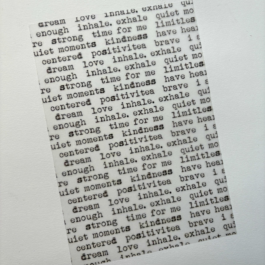 Parchment Vellum Paper: Positivi-Tea