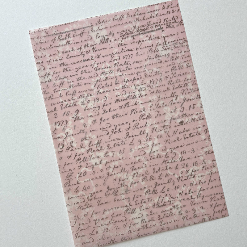 Lauren Phelps Designs Vellum Sheet: Vintage Poems