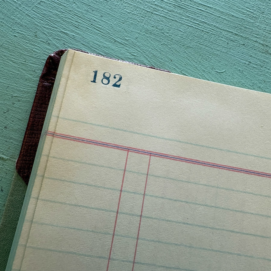 SOLD: Vintage Unused Ledger