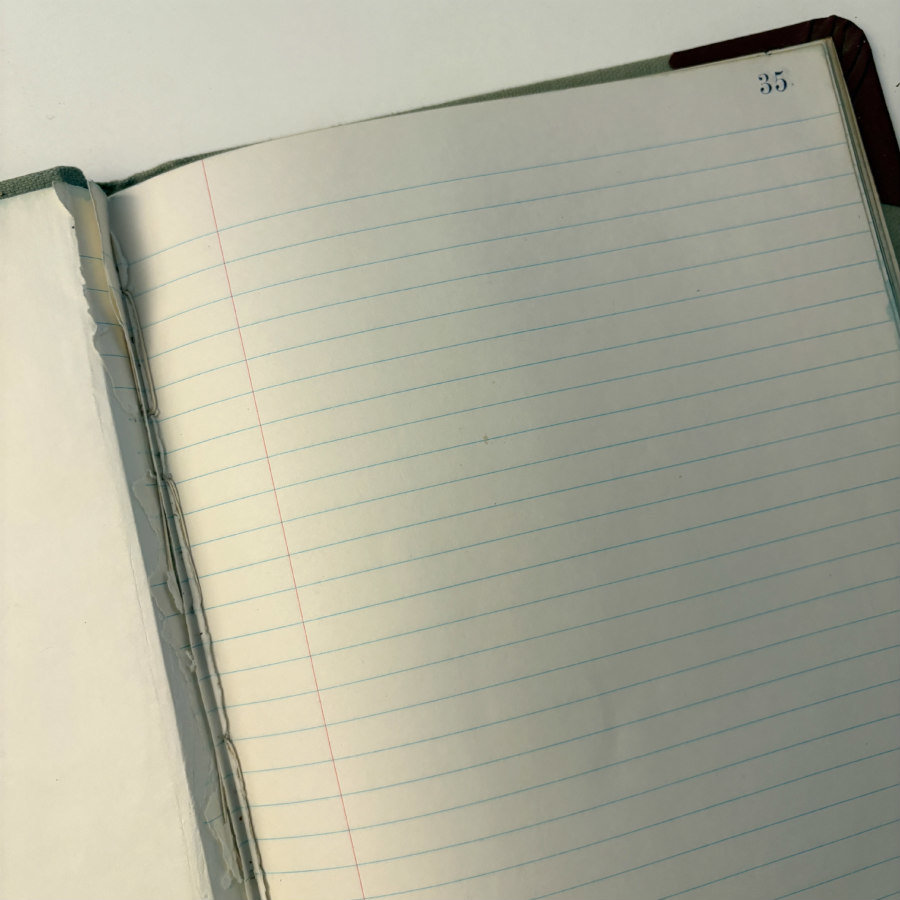 Vintage Partially Used Ledger