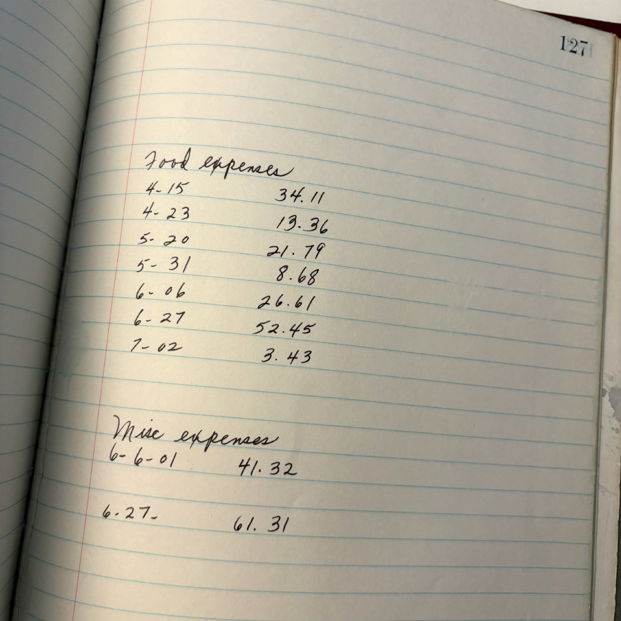 Vintage Partially Used Ledger