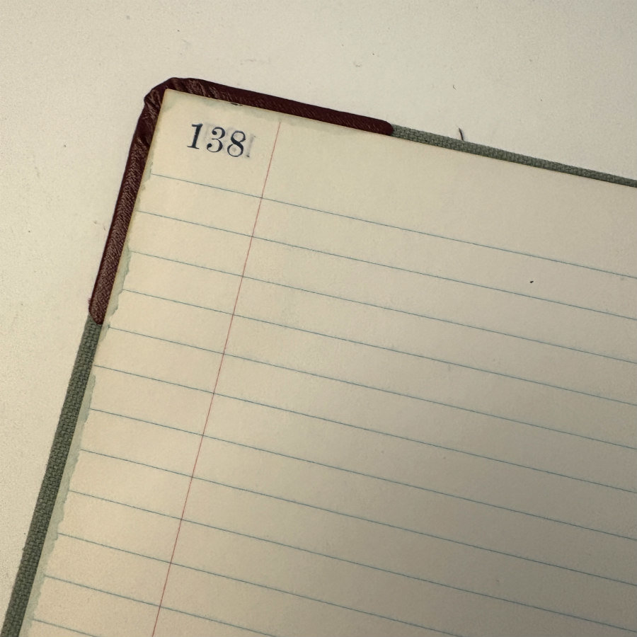 Vintage Partially Used Ledger