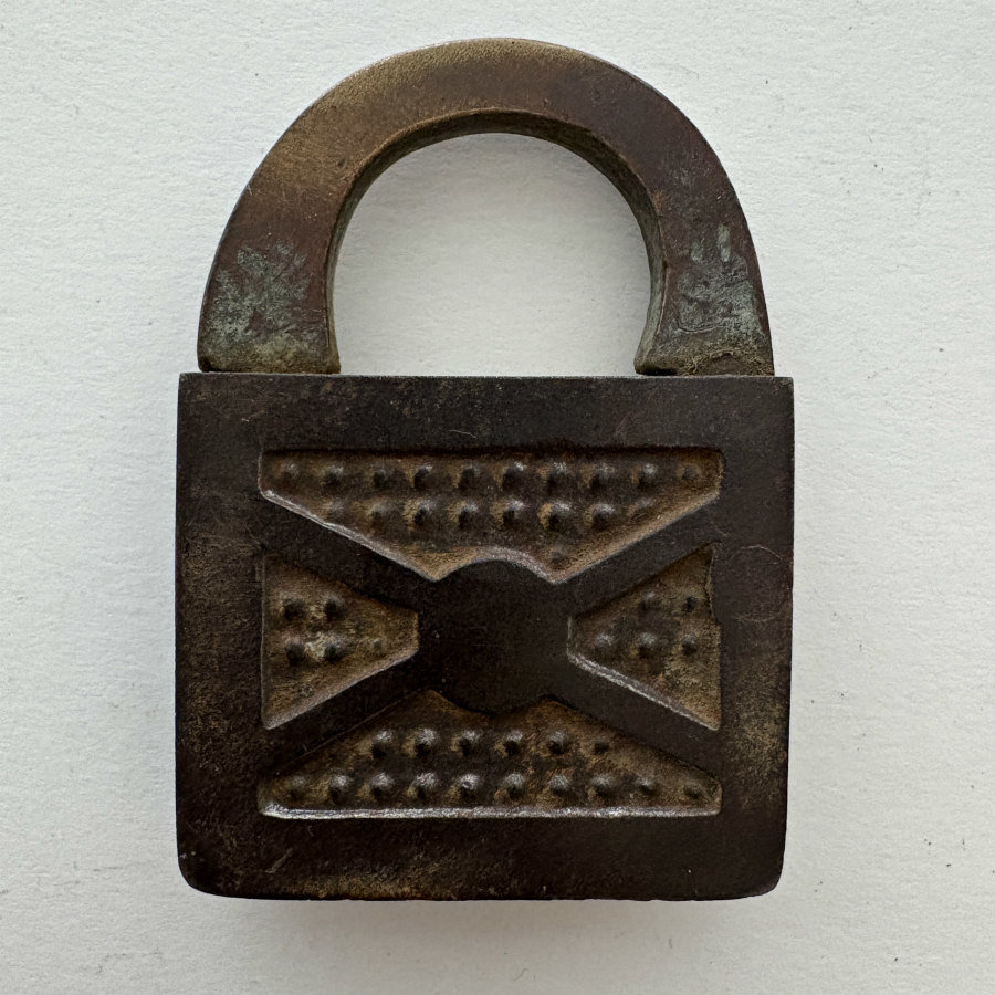 Antique Metal Lock Trio