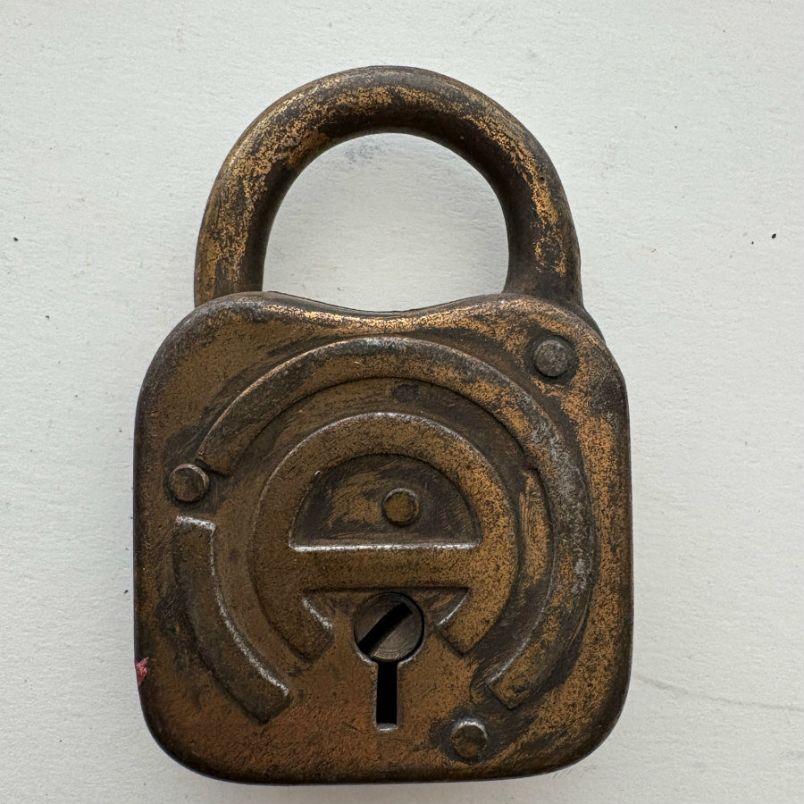 Antique Metal Lock Trio