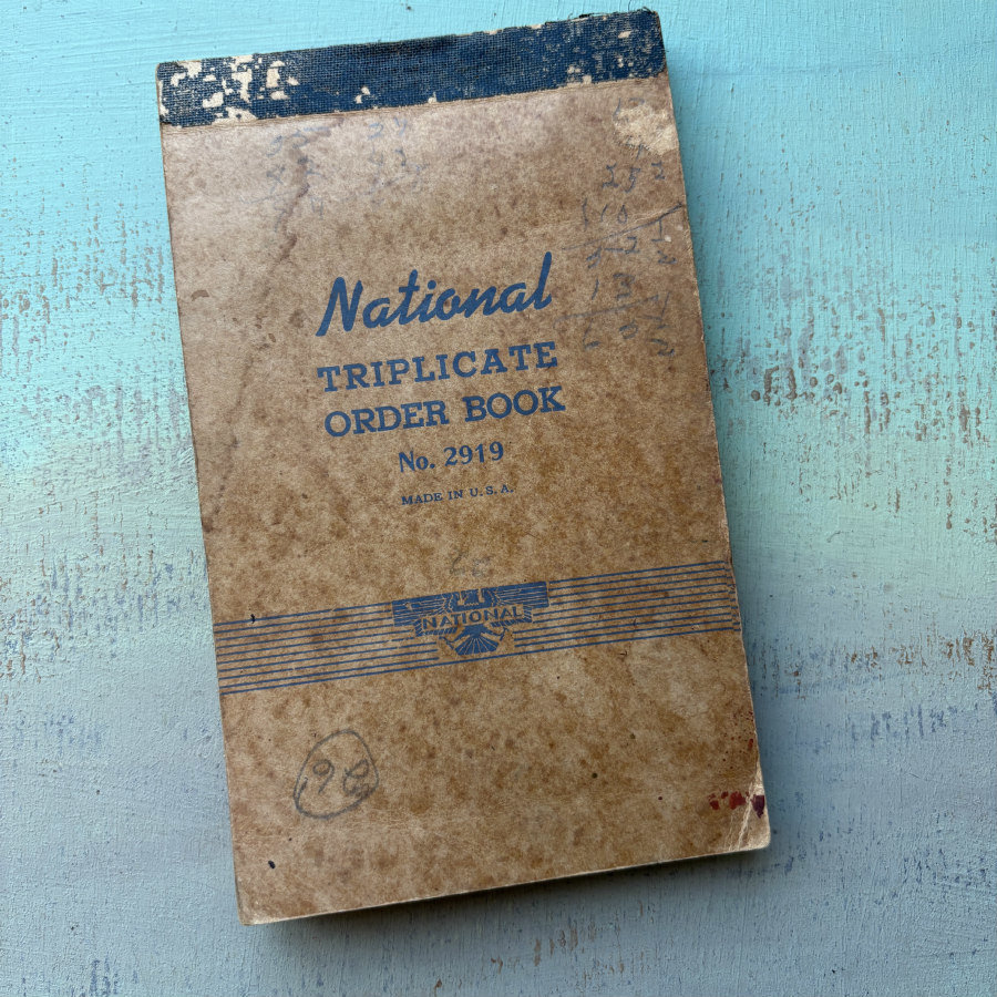 Vintage Triplicate Receipt Order Book