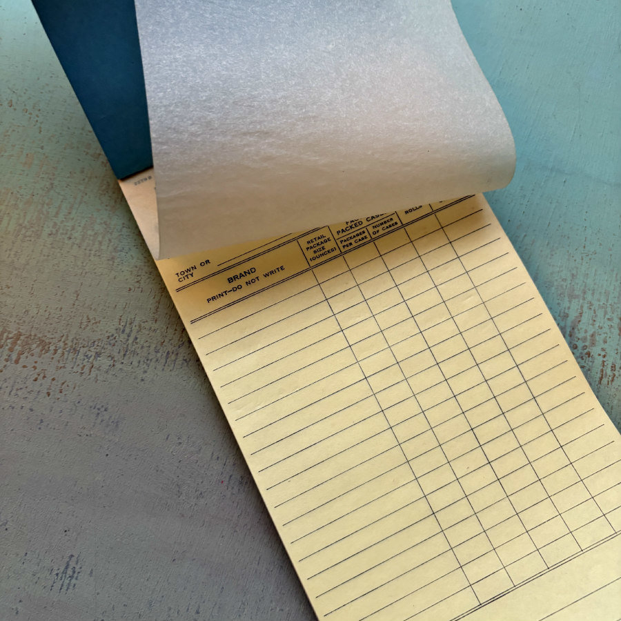 Vintage US Tobacco Company Inventory Book 2