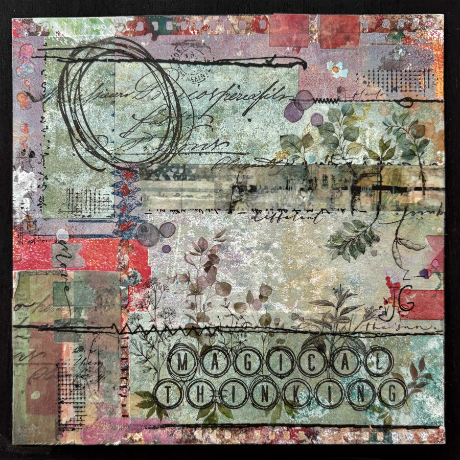 Seth Apter Magical Thinking: Original Mixed Media Art