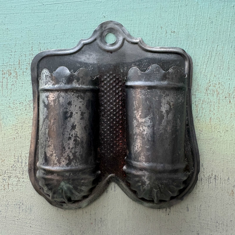 Antique Tin Match Safe