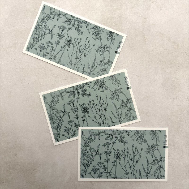 Botanical Collage Cards: Wildflowers