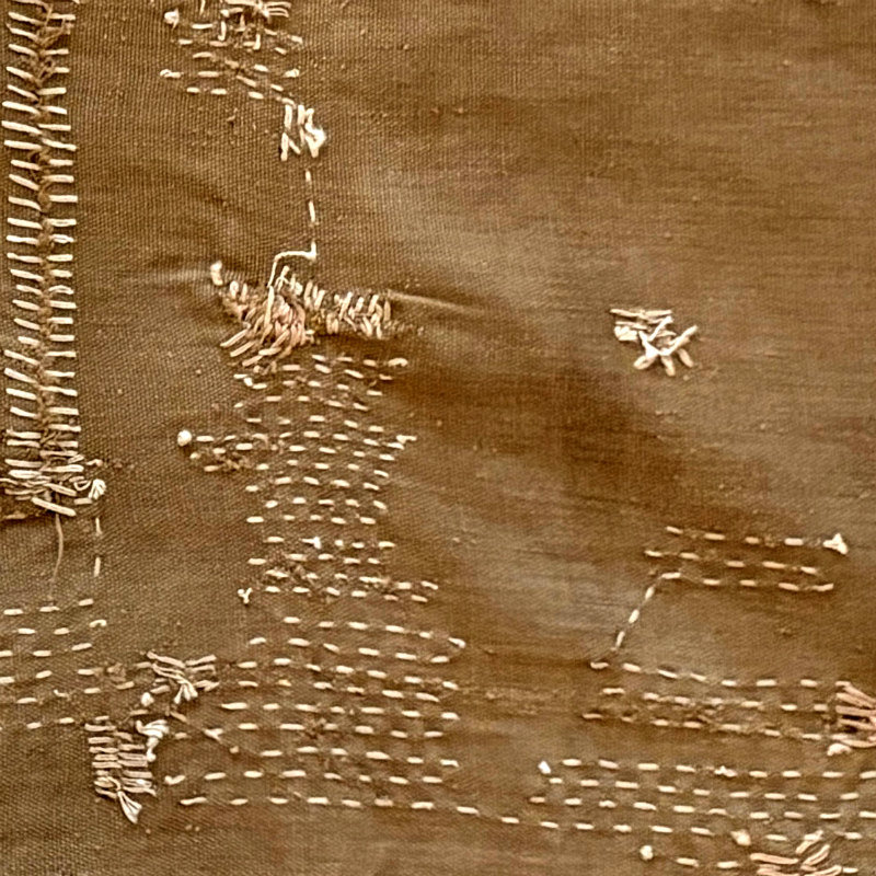 SOLD: Vintage Japanese Kakishibu Fabric Remnant