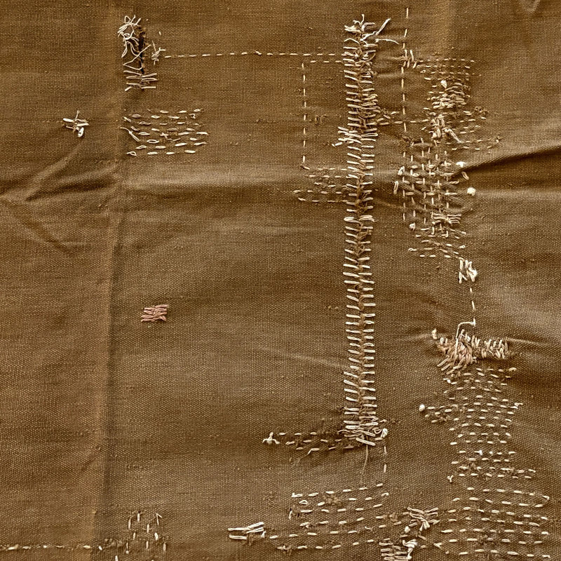 SOLD: Vintage Japanese Kakishibu Fabric Remnant