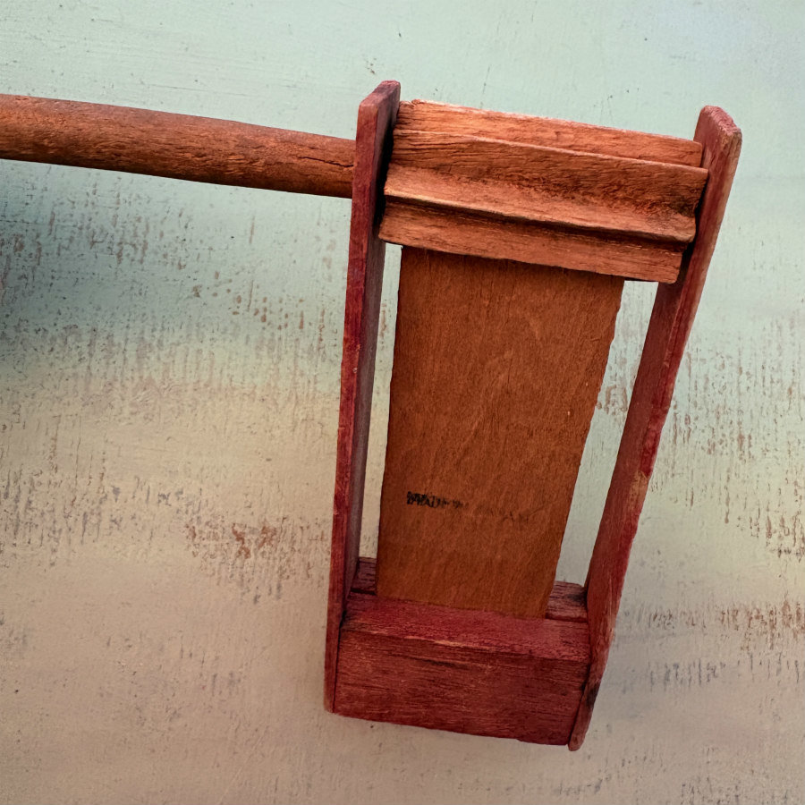 SOLD: Vintage Handmade Wooden Noisemaker