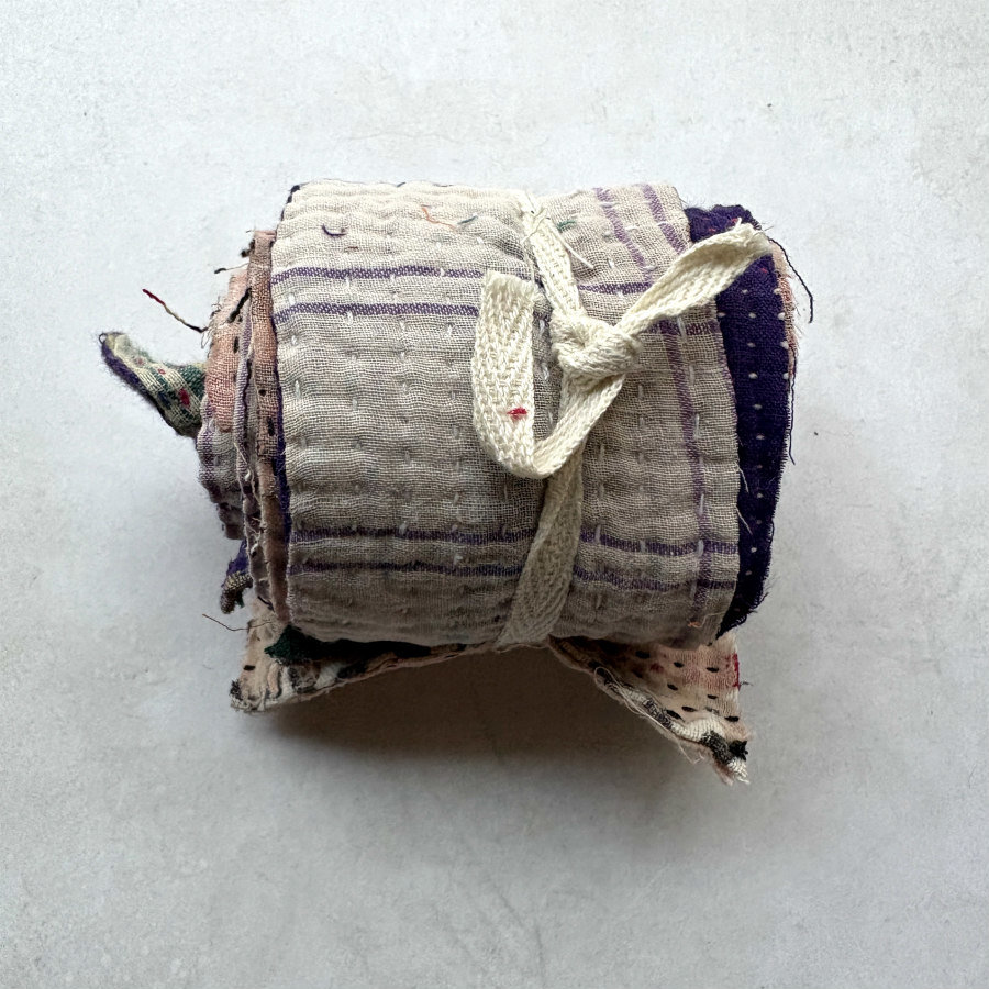 Kantha Stitch Scrap Roll