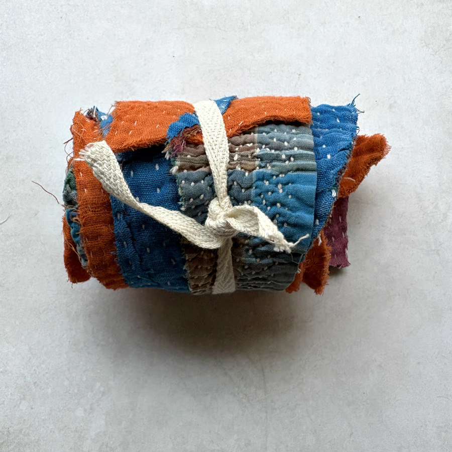 Kantha Stitch Scrap Roll