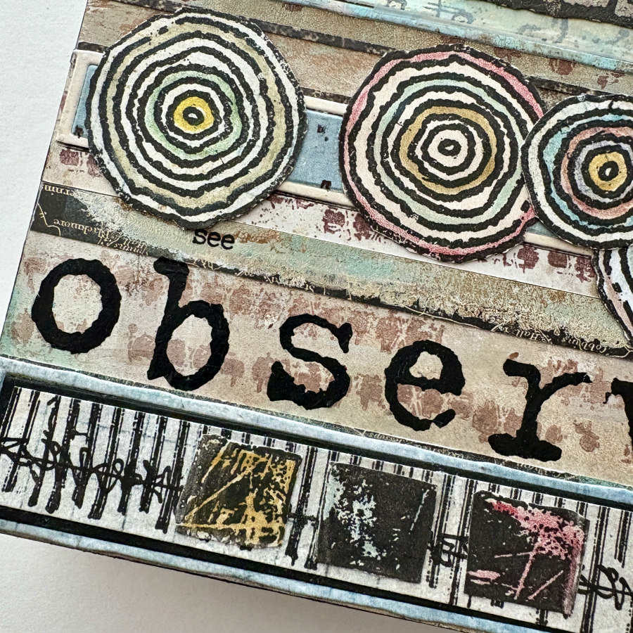 Seth Apter Observe: Original Mixed Media Art