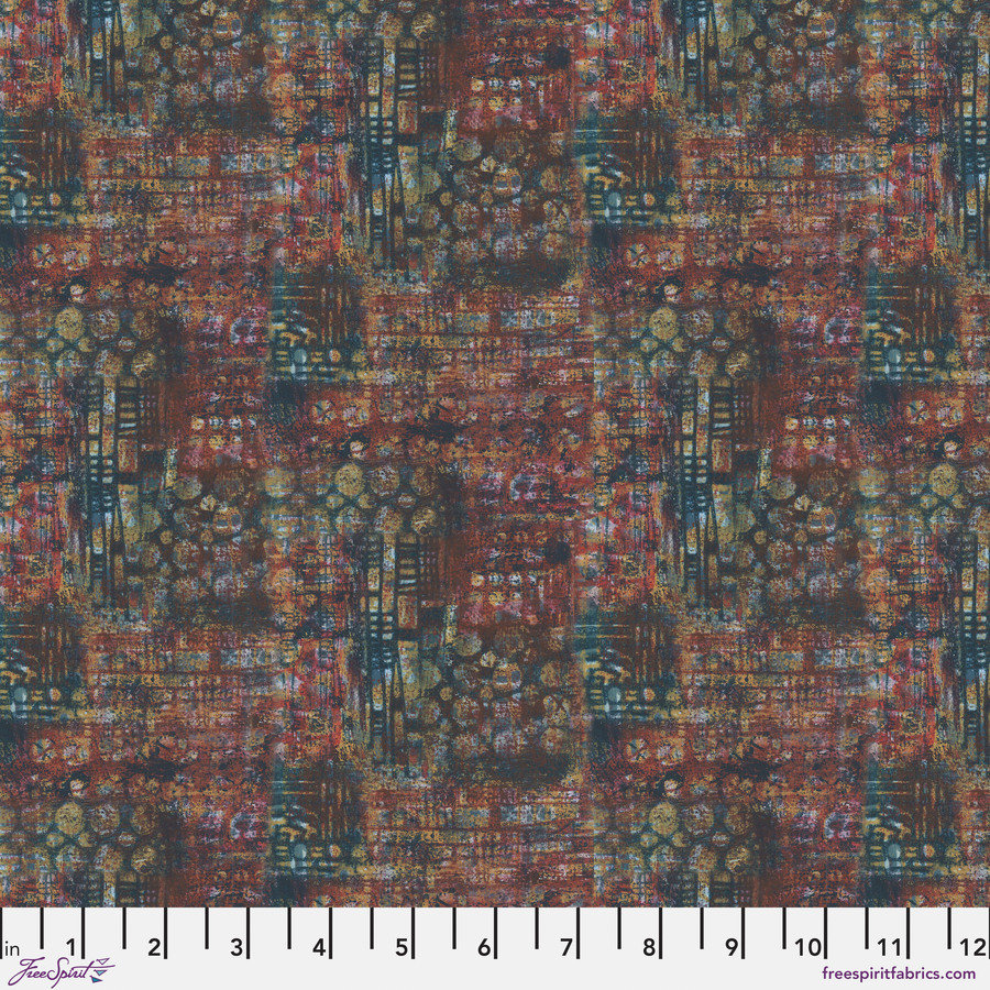 FreeSpirit On Your Mark Fabric 1/2 Yard Cut: Contours