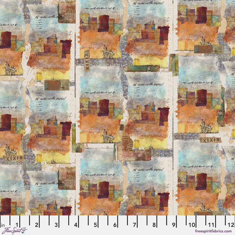 FreeSpirit On Your Mark Fabric 1/2 Yard Cut: Landmark