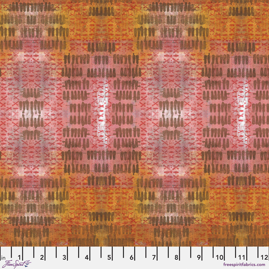 FreeSpirit On Your Mark Fabric 1 Yard Cut: Tracks