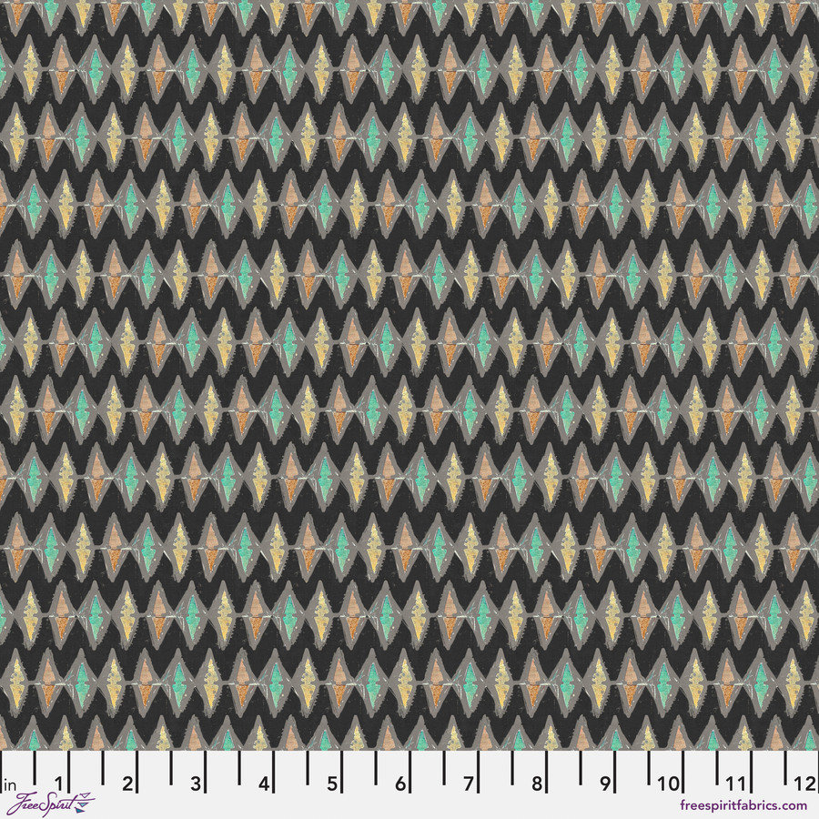 FreeSpirit On Your Mark Fabric 1/2 Yard Cut: Zigzag