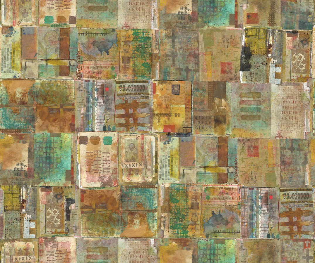 FreeSpirit On Your Mark Fabric 1/2 Yard Cut: Page by Page