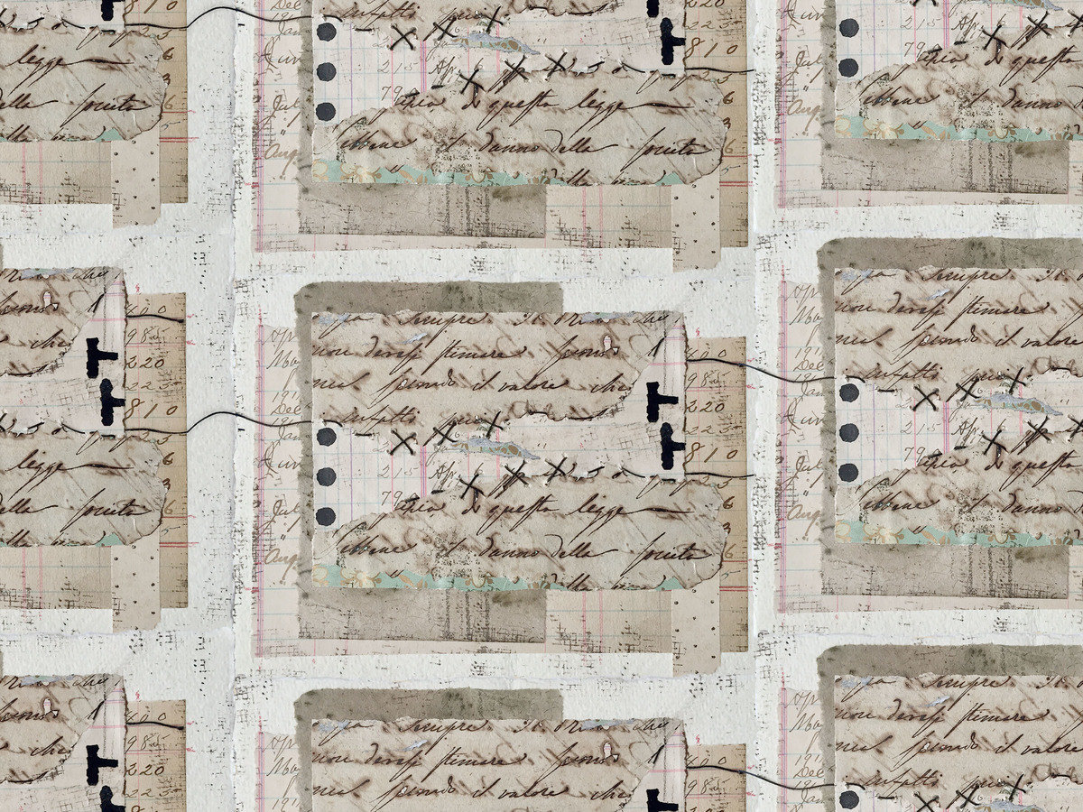 FreeSpirit On Your Mark Fabric 1/2 Yard Cut: Script