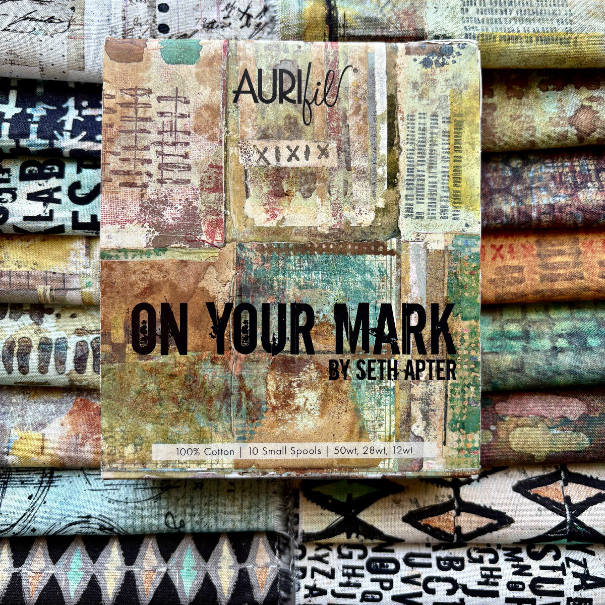 Seth Apter Aurifil Thread Collection: On Your Mark 