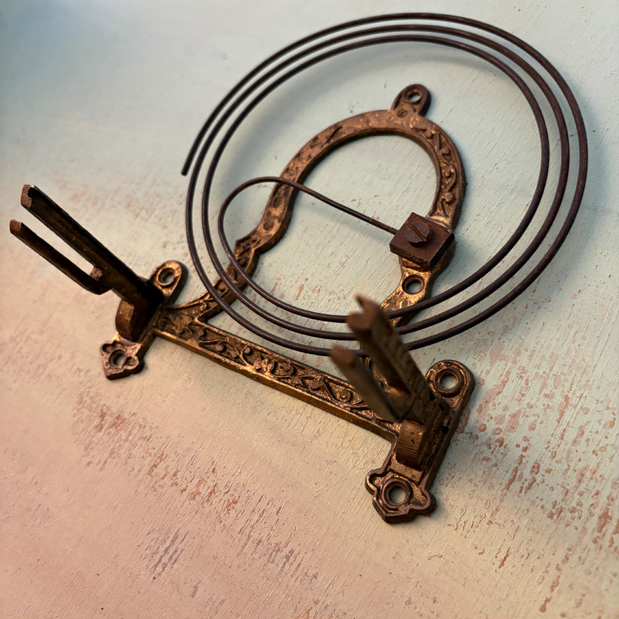 SOLD: Ornate Cast Gong/Clock Spring: Large