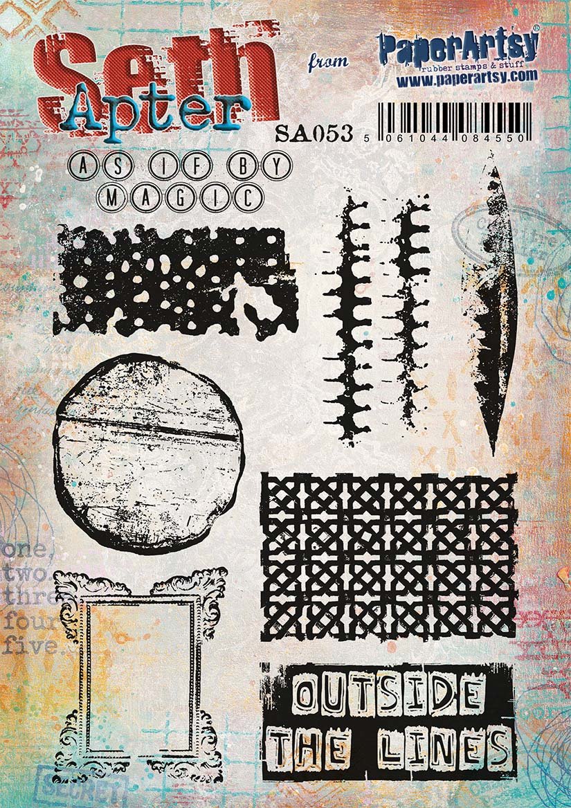 PaperArtsy 53 Cling Rubber Stamp Set