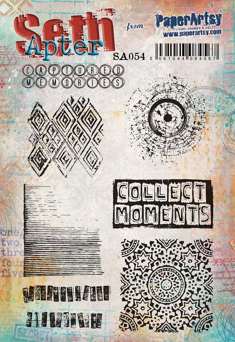 PaperArtsy 54 Cling Rubber Stamp Set