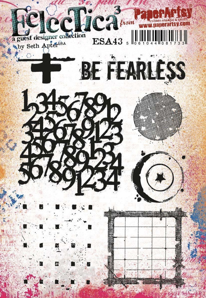 PaperArtsy 43 Cling Rubber Stamp Set