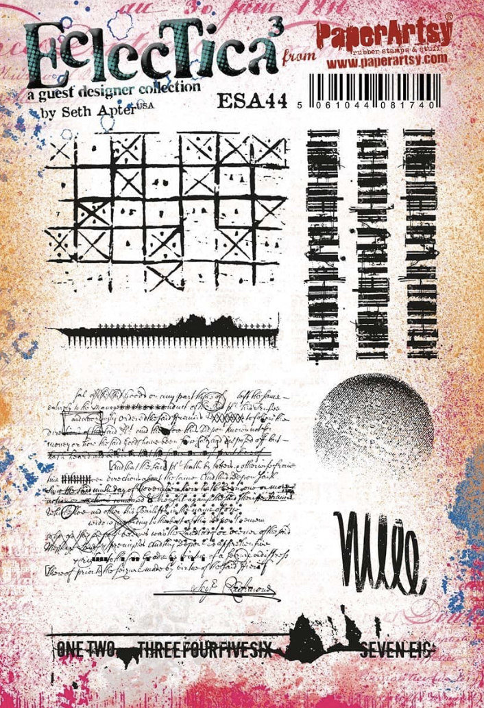 PaperArtsy 44 Cling Rubber Stamp Set