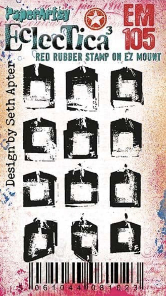 PaperArtsy Mini 105 Cling Rubber Stamp