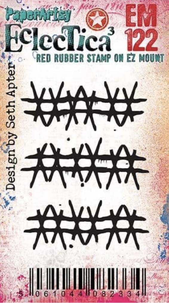 PaperArtsy Mini 122 Cling Rubber Stamp