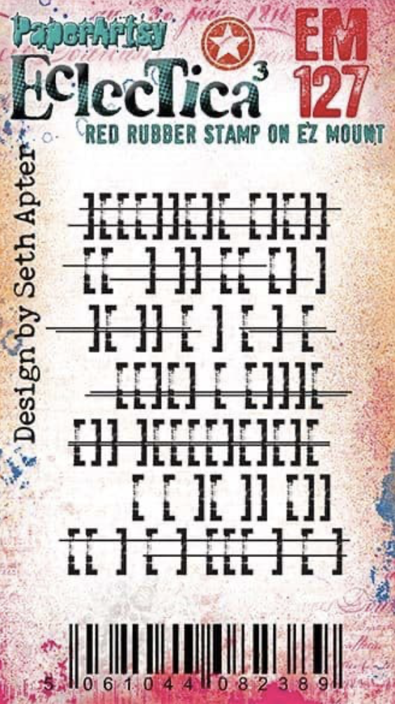 PaperArtsy Mini 127 Cling Rubber Stamp