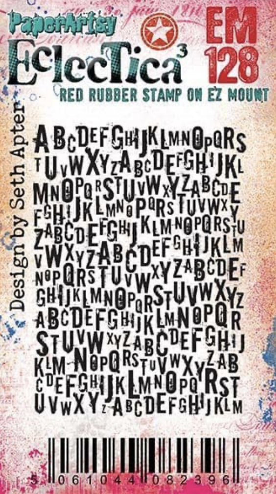 PaperArtsy Mini 128 Cling Rubber Stamp