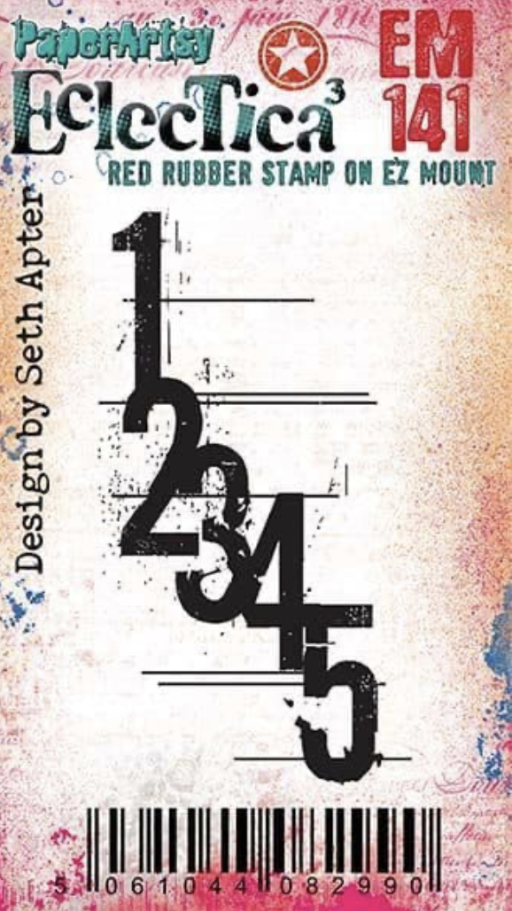 PaperArtsy Mini 141 Cling Rubber Stamp