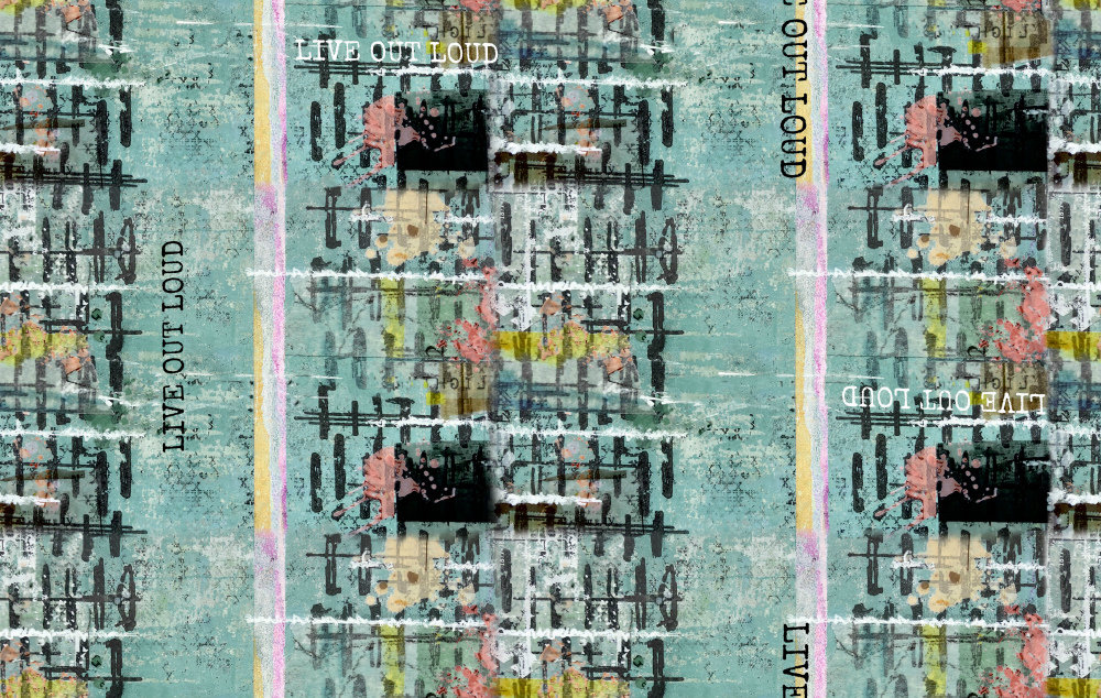 FreeSpirit Live Out Loud Fabric 1/2 Yard Cut: Out Loud