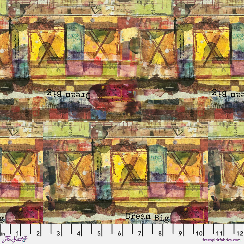 FreeSpirit Live Out Loud Fabric 1/2 Yard Cut: Dream Big