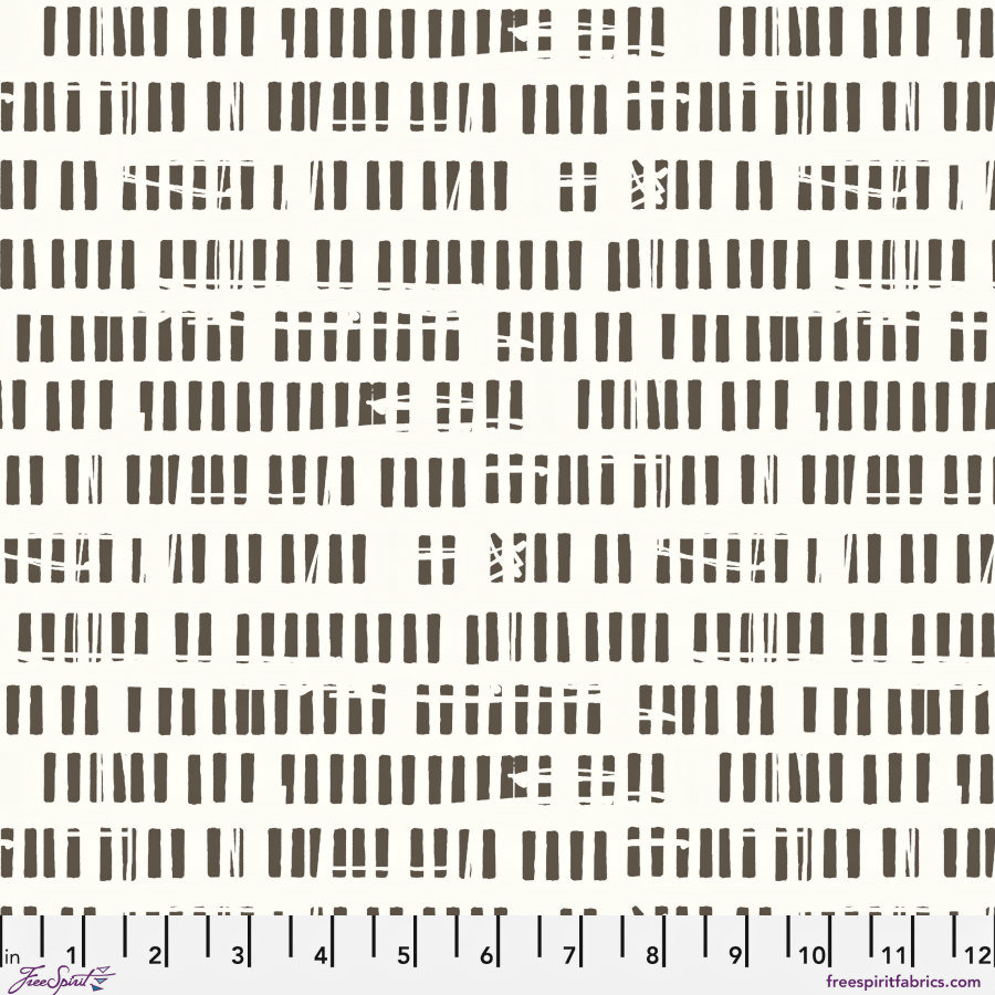 Seth Apter FreeSpirit Stamped Fabric 1/2 Yard Cut: Sidelined