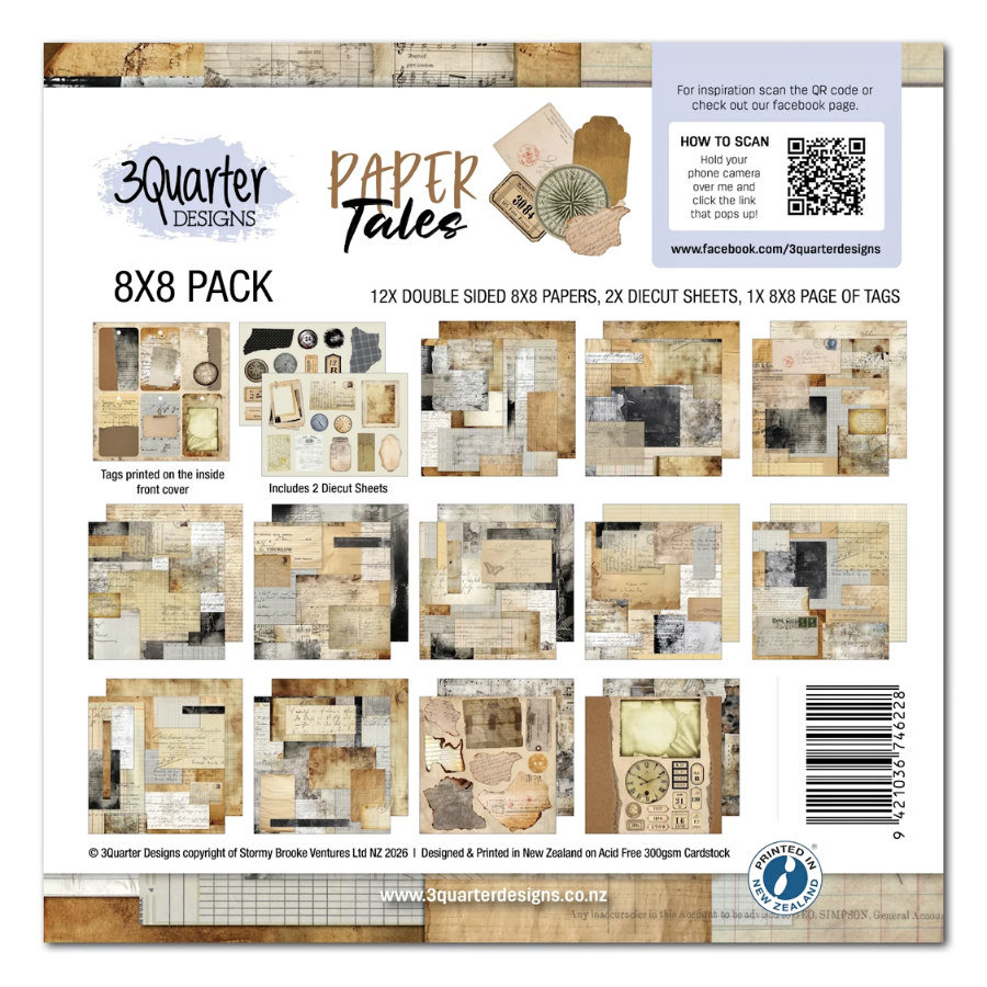 3Quarter Designs Paper + Die Cut + Tag Set 