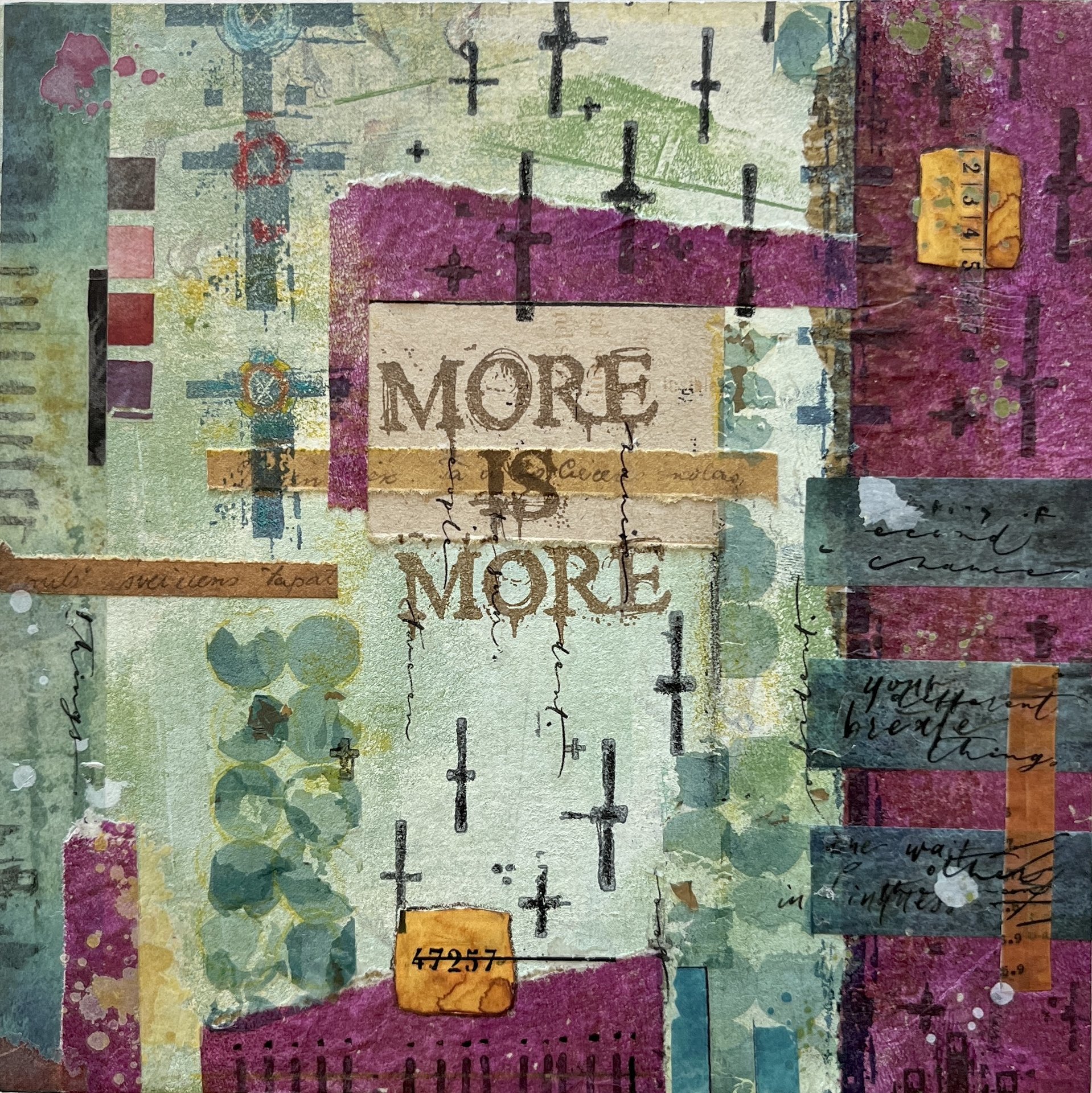 More is More: Original Mixed Media Art