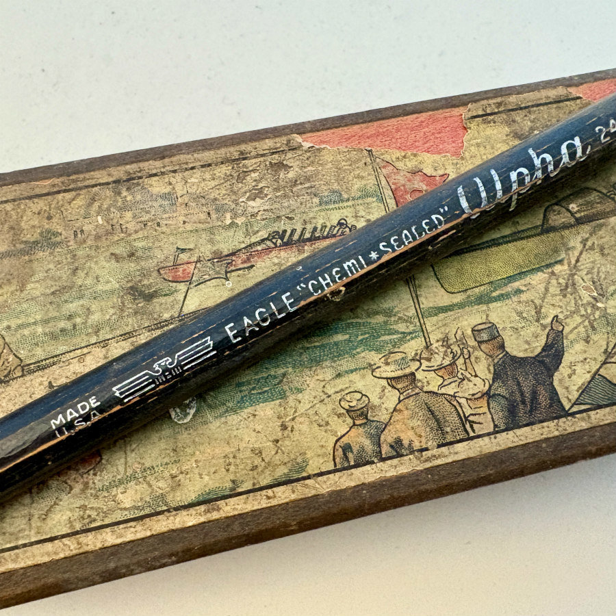 SOLD: Vintage Mid-Century Wooden Pencil Box