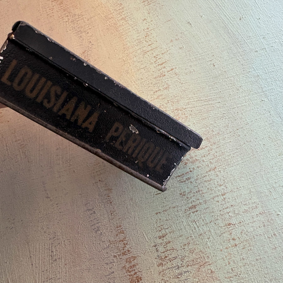 SOLD: Antique Perique Tobacco Tin: 1890s