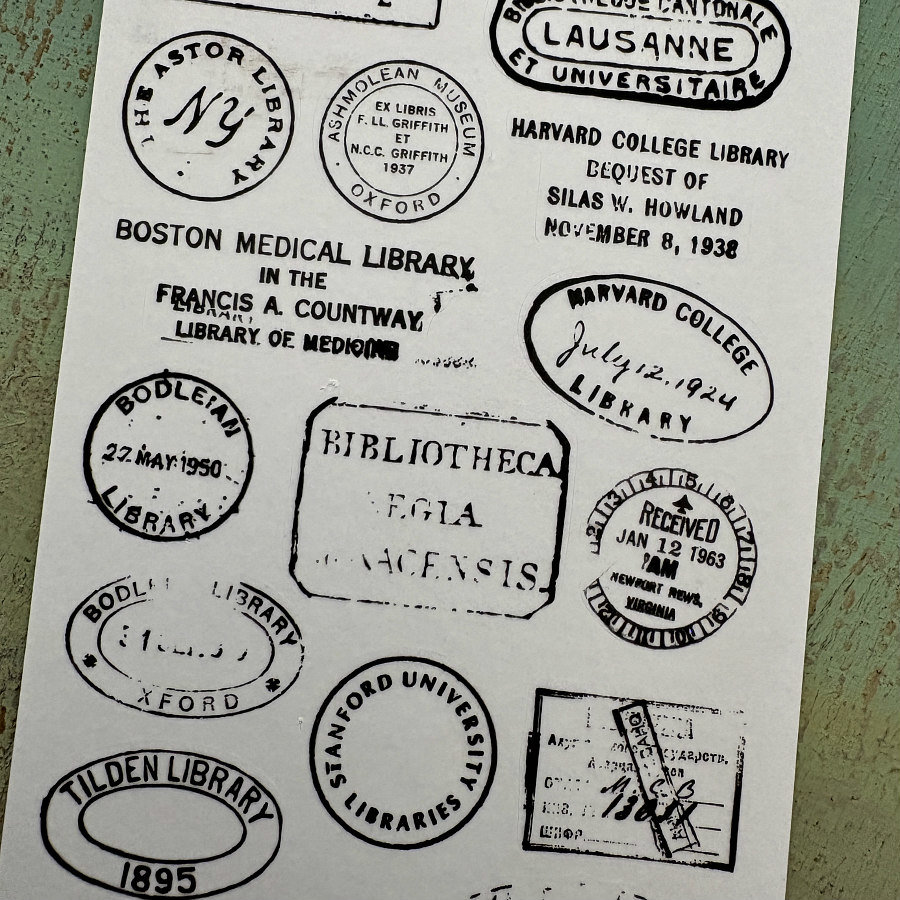 Lauren Phelps Designs Washi Bits: Library Seals