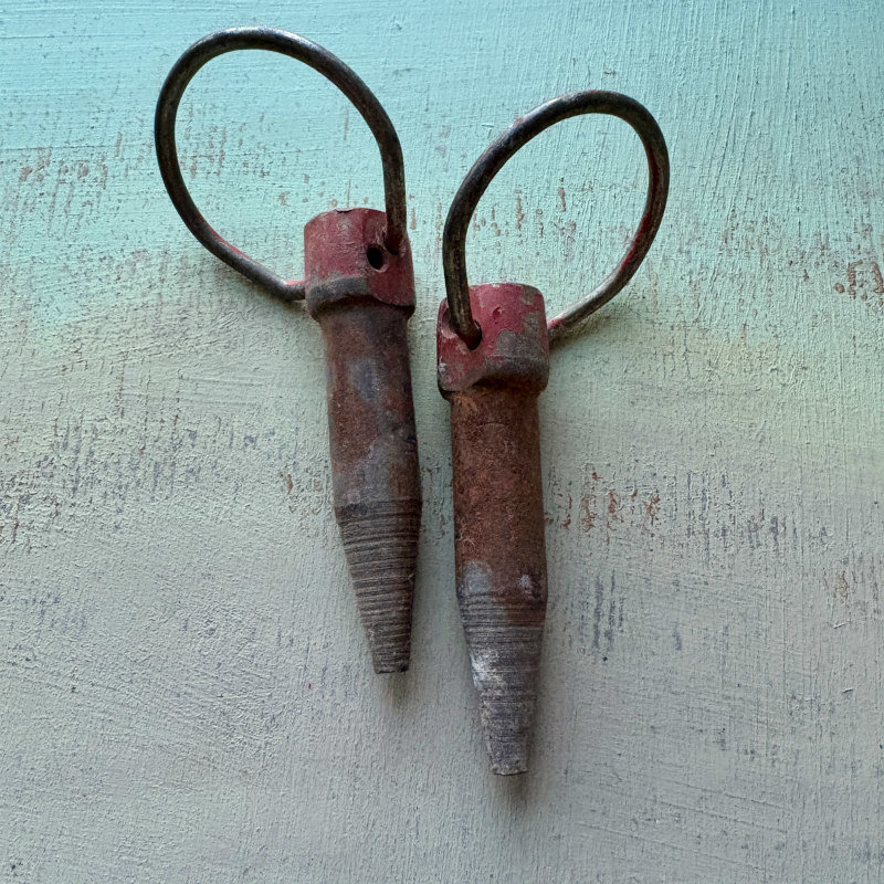 SOLD: Vintage Plumb Bob Pair