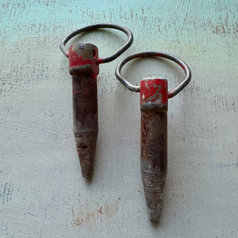 SOLD: Vintage Plumb Bob Pair