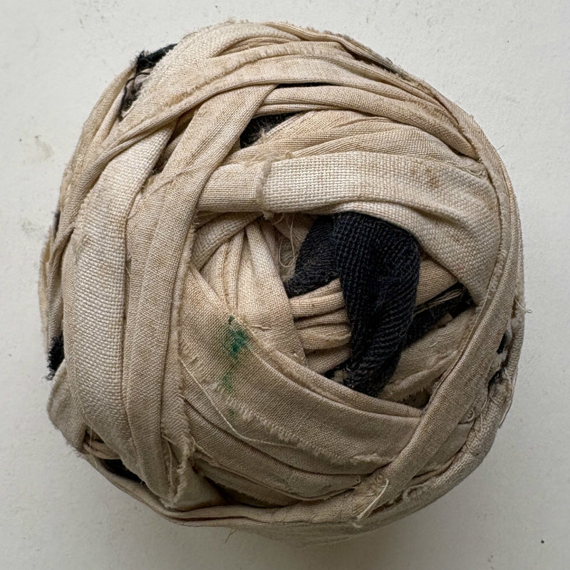Vintage Fabric Rag Ball 1